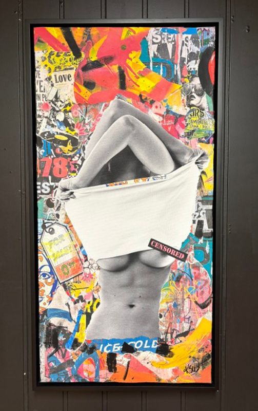 Censored 54x104 cm original