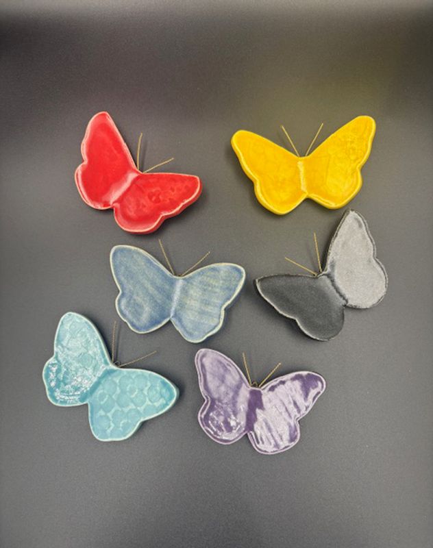 Sommerfugl sort liten