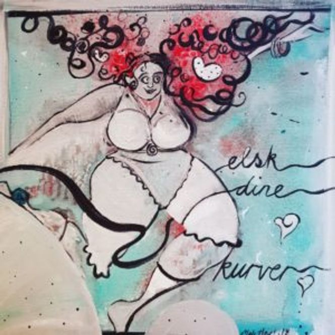 Hovedbilde Elsk dine kurver 50x54 cm med ramme