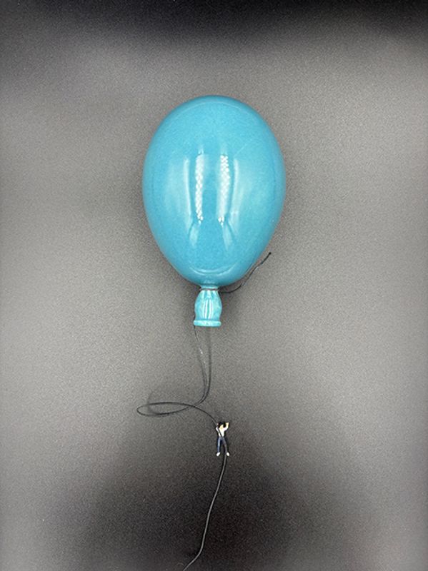 Keramikk ballong sjøgrønn #10 cm