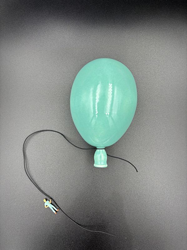 Keramikk ballong turkis #10 cm