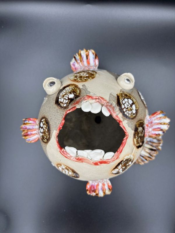 Keramikk fisk til vegg #I ca 20x20 cm