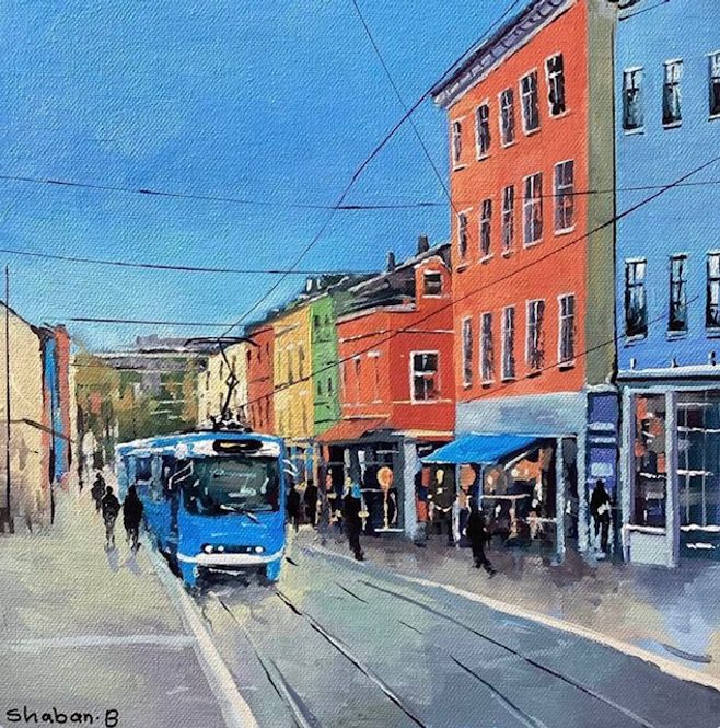 Hovedbilde Grünerløkka #I original på lerret