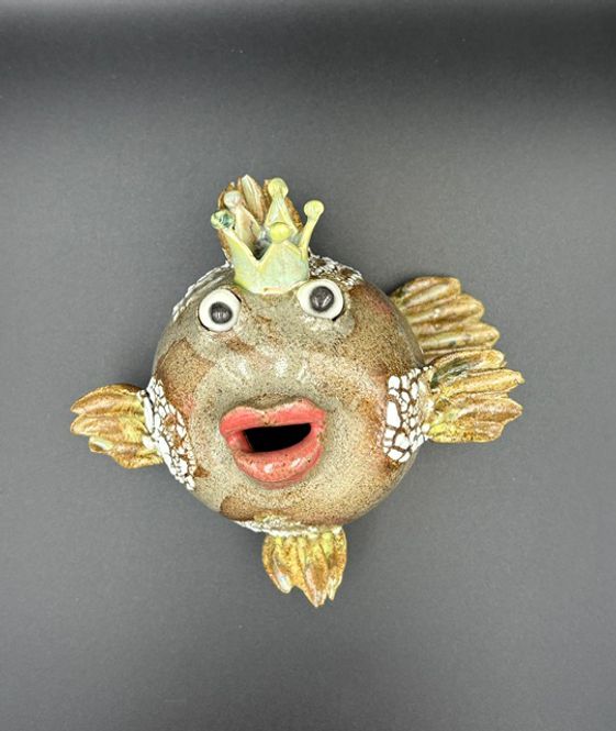 Hovedbilde Fisk til vegg #9 ca 12x12 cm