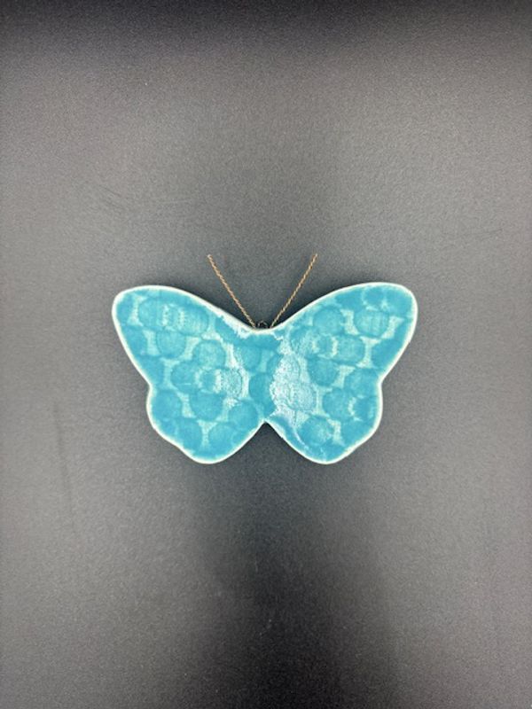 Sommerfugl turkis liten