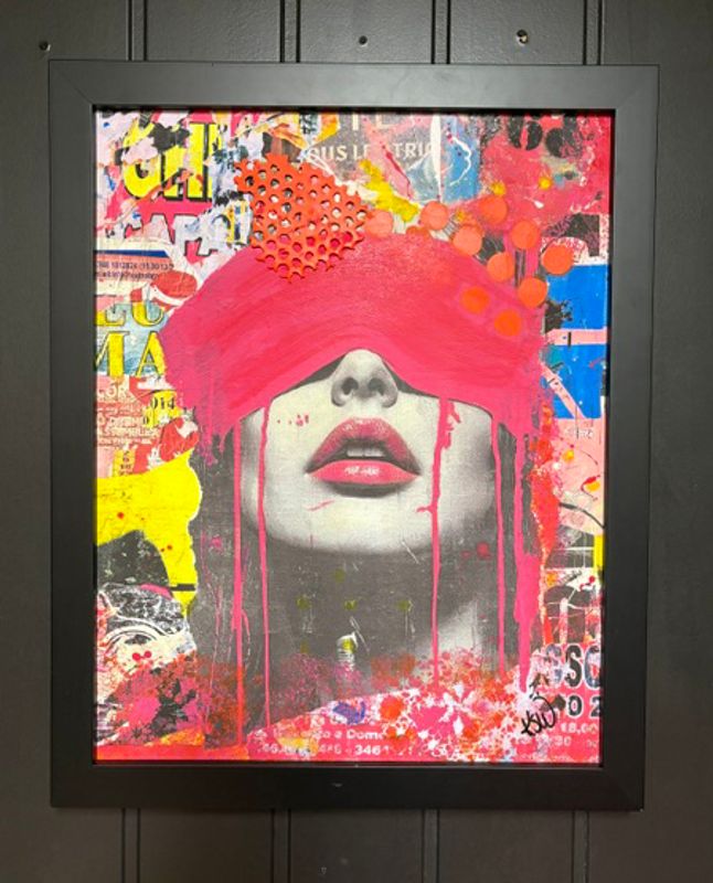 Red lips 45x55 cm original