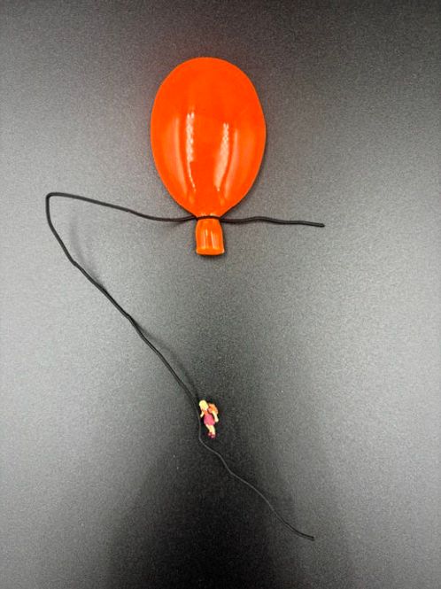 Hovedbilde Keramikk ballong med magnet oransje 7 cm
