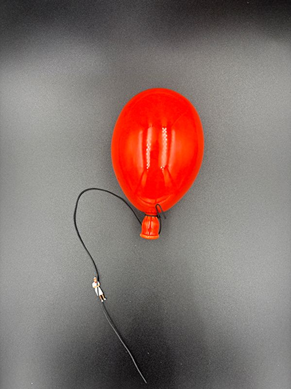 Keramikk ballong oransje #10 cm