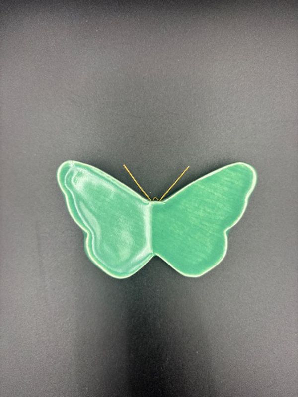 Sommerfugl lys grønn liten